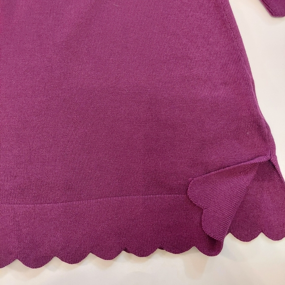 NWOT Issac Mizrahi live turtleneck scalloped light weight sweater size 1X - Picture 7 of 11